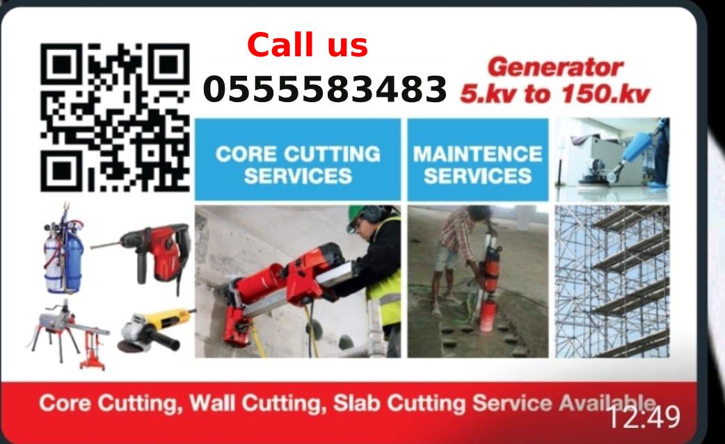 core cutting, slab cutting service